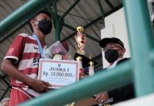 Menang 1-0 dari SMPN 20, SMPN 11 Depok Juara Bertahan LPI