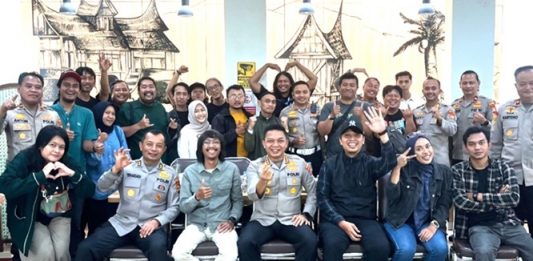 Pererat Sinergi, Polres Metro Depok dan IJTI Ngopi Kamtibmas