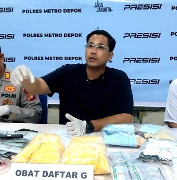 34 Pengedar Tramadol Diciduk, Kasus Paling Banyak di Wilayah Cimanggis dan Sukmajaya