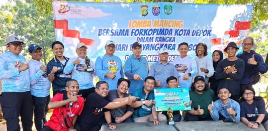 Peringati HUT ke-80 Bhayangkara, Forkopimda dan IJTI Depok Gelar Lomba Mancing