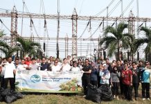 PLN UPT Durikosambi Tanam Pohon dan Gelar Aksi Bersih Lingkungan