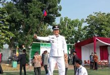 Jadi Inspektur Upacara, Lurah Grogol Sosialisasikan Program Wali Kota Depok