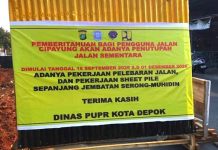 Cari Jalan Lain, Raya Cipayung Diberlakukan Buka Tutup Selama 3 Bulan